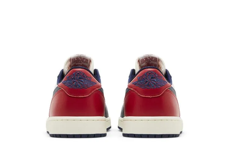 Air Jordan 1 Retro Low OG 'Howard University' group walk Commute Light