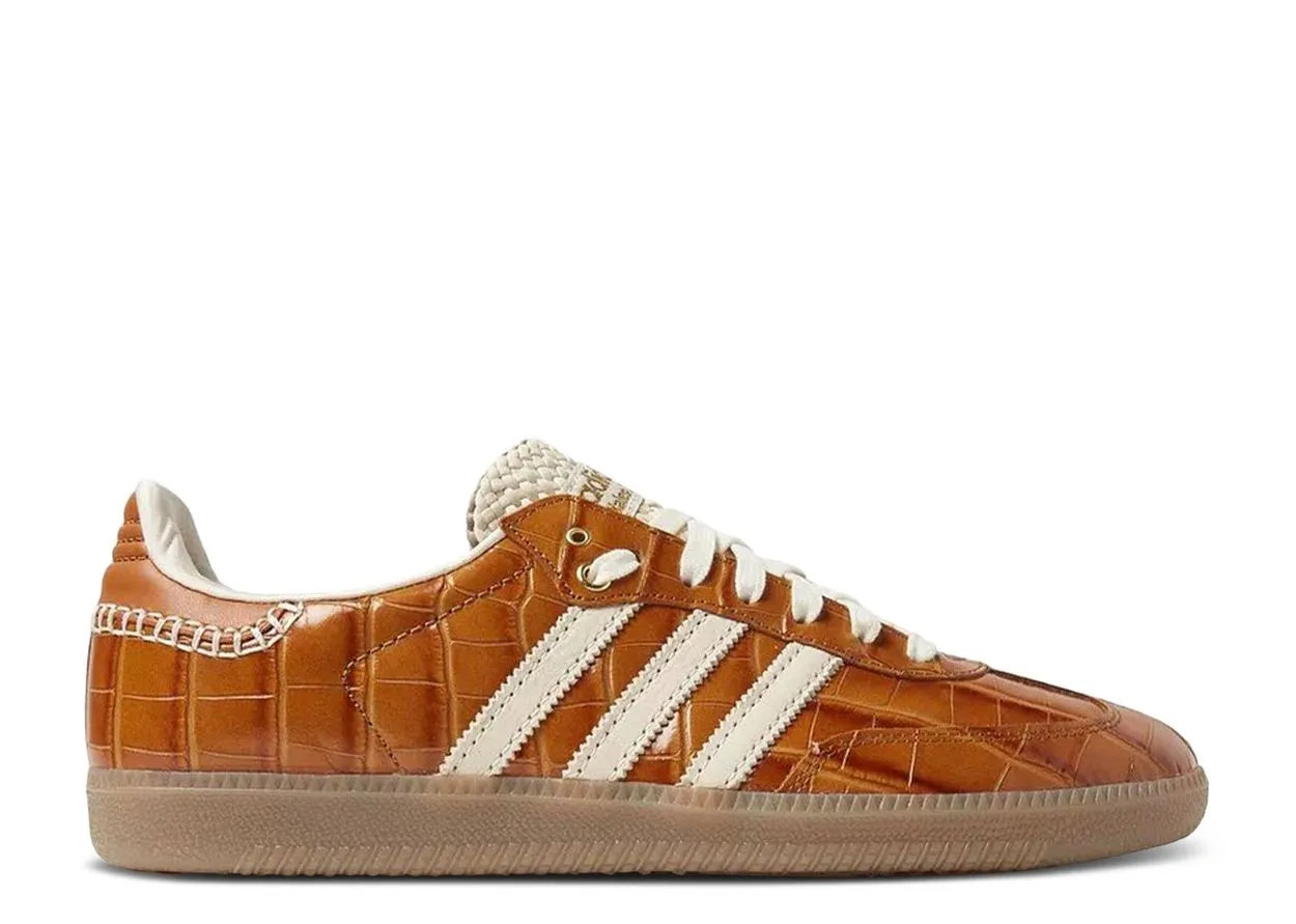 Neutral Colors Adidas Samba Wales Bonner Brown Croc
