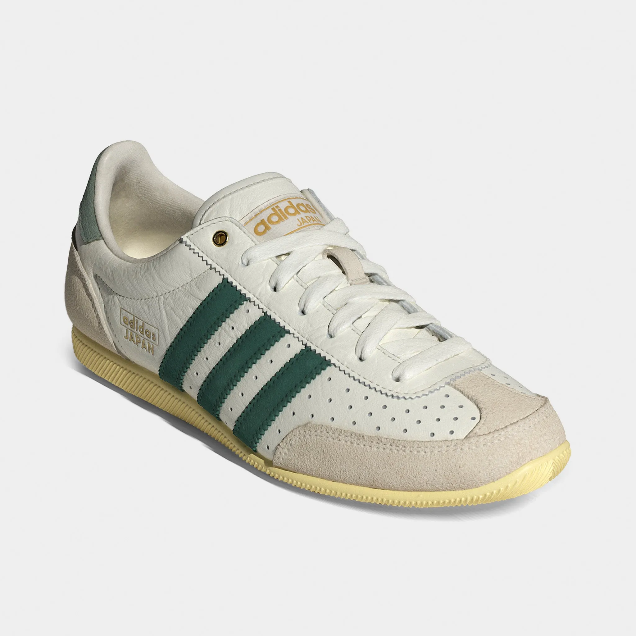 adidas Originals Women's Japan Off White / Collegiate Green - Orange Tint Ventilation holes Crystal Glow