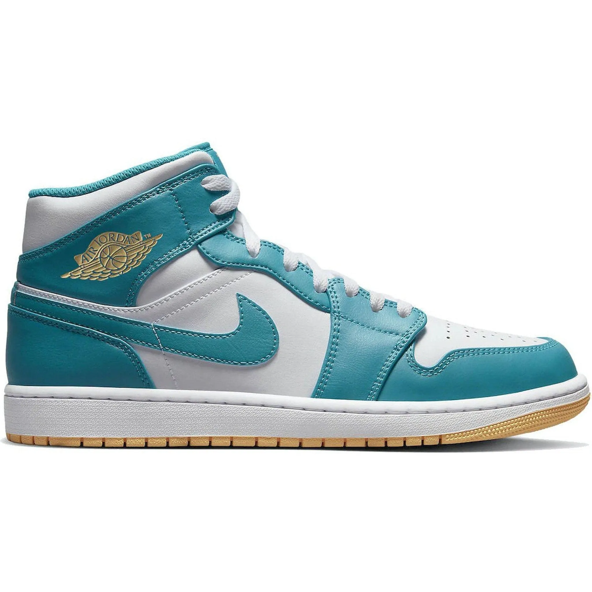 Sunrise Run Flexible Materials Jordan 1 Mid Aquatone