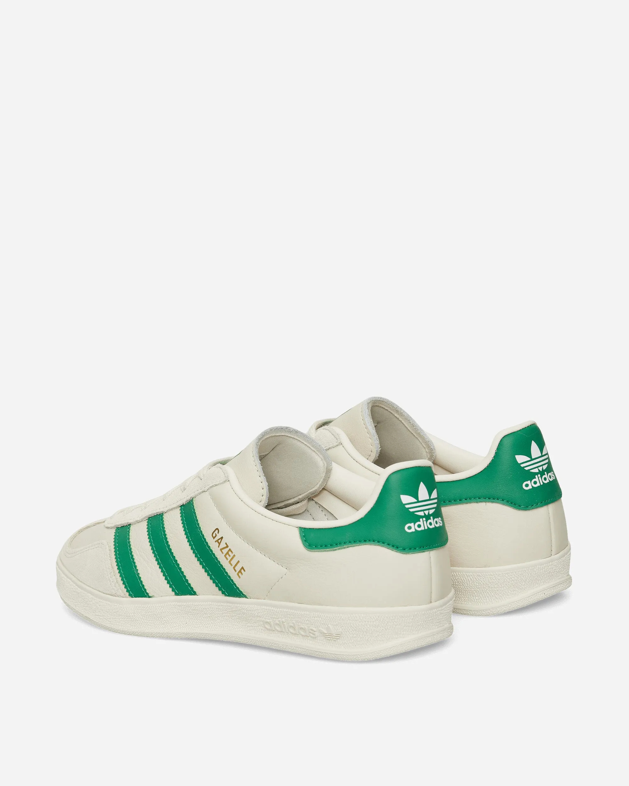 Korean Trend Gazelle Indoor Sneakers Chalk White / Green