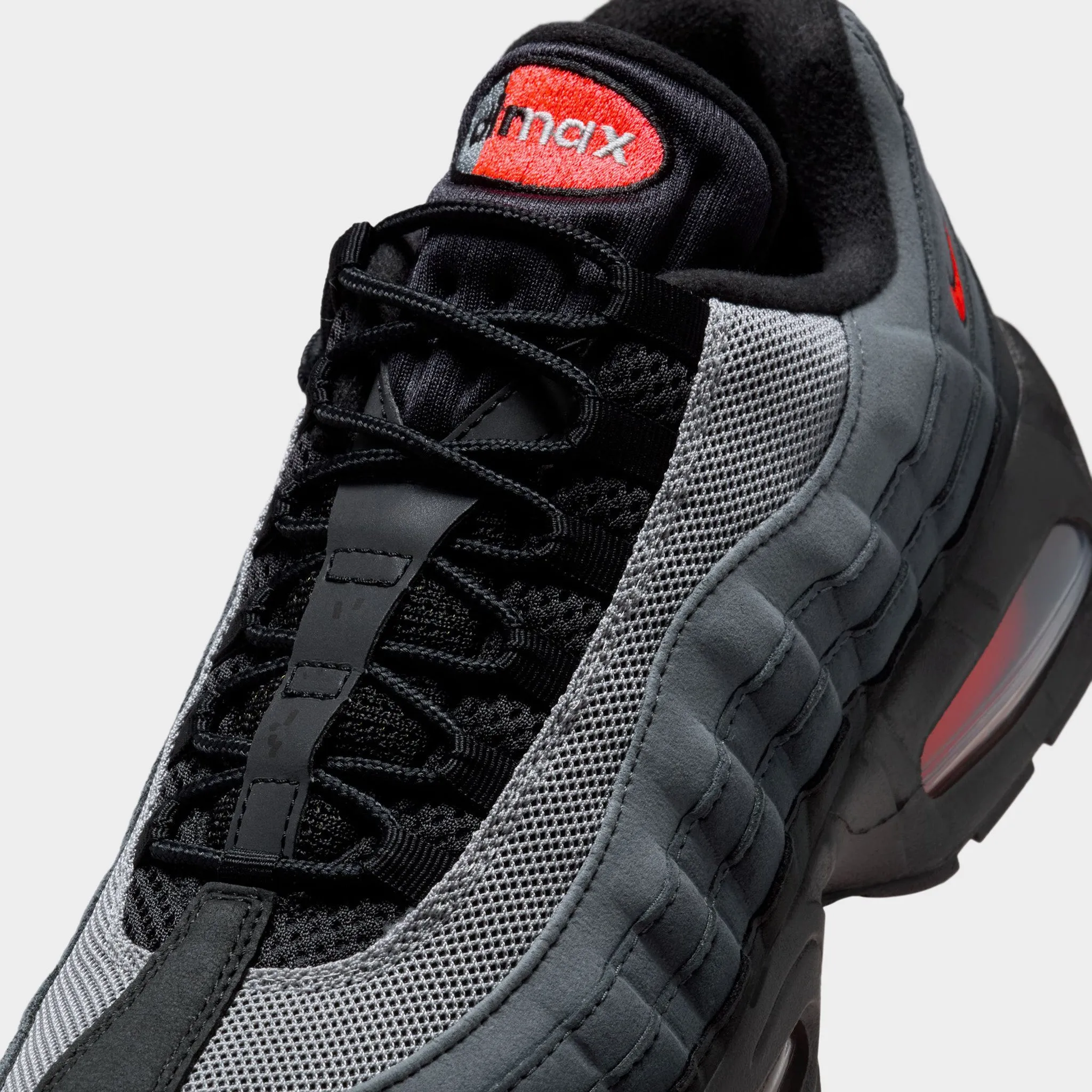 Nike Air Max 95 OG Black / Bright Crimson - Anthracite Path Stroll Durable Base