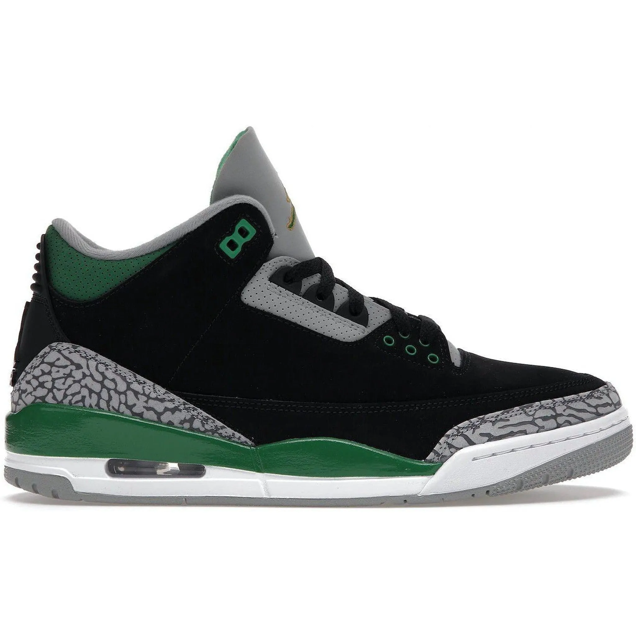Jordan 3 Retro Pine Green Fast Fit Soft Detail
