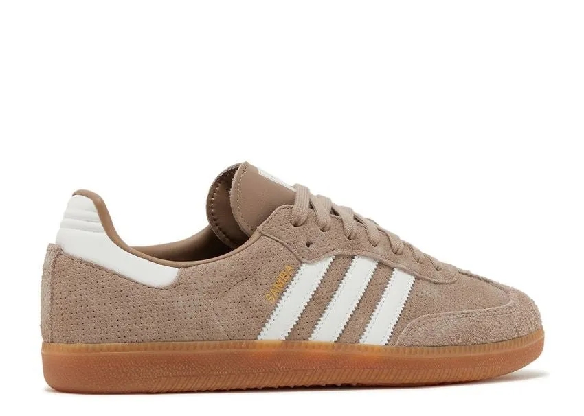 Adidas Samba OG Chalky Brown Gum Heel Safe Soft White