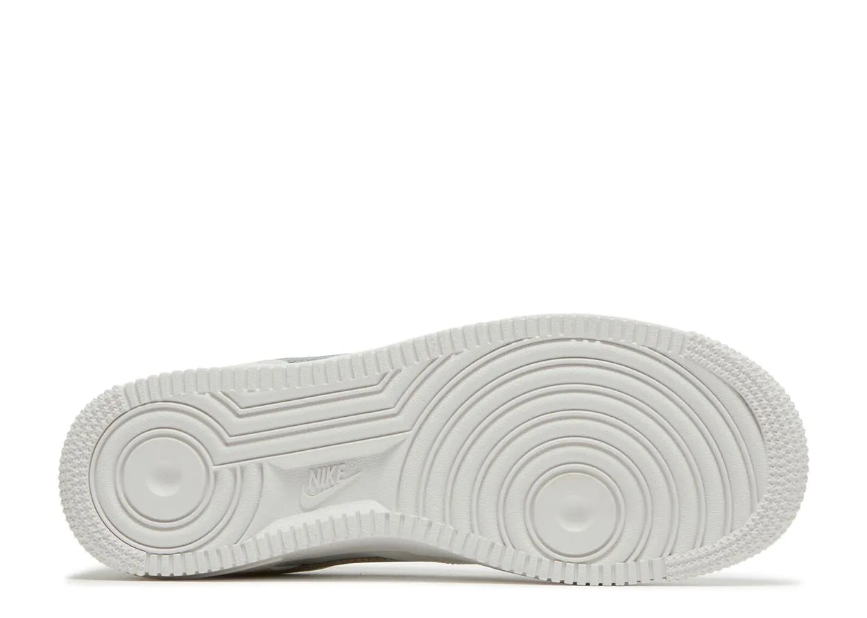 Nike Air Force 1 Low White Gold Glitter Swoosh Cushion Touch