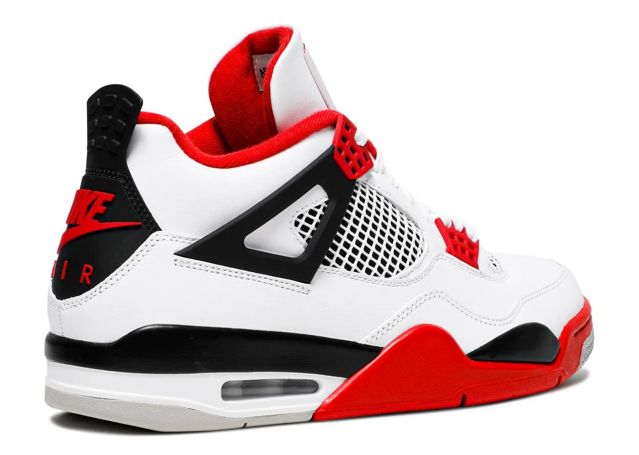 Air Jordan 4 Retro Fire Red Motion Ease Wind Safe