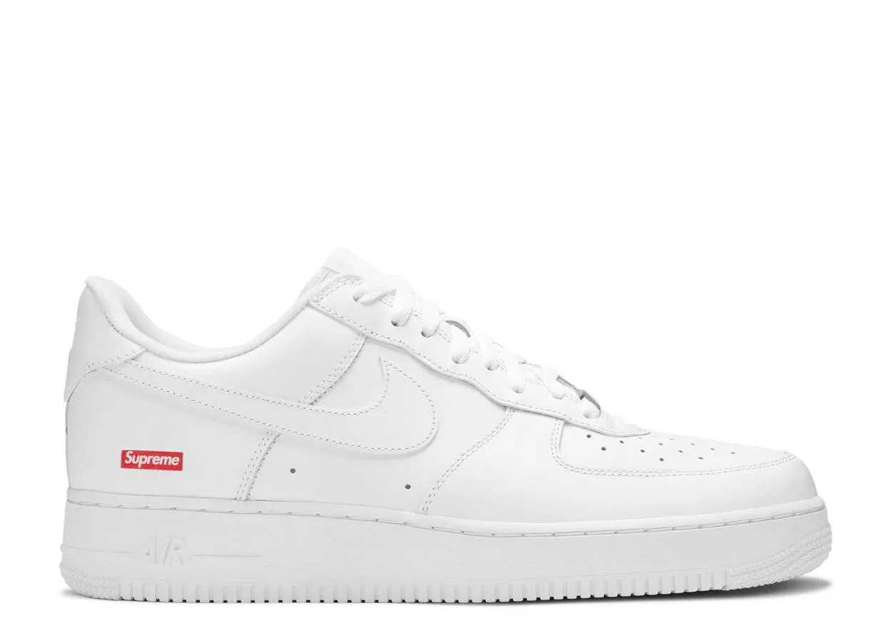 Nike Air Force 1 Low Supreme White Work Day Fit Tide Jog
