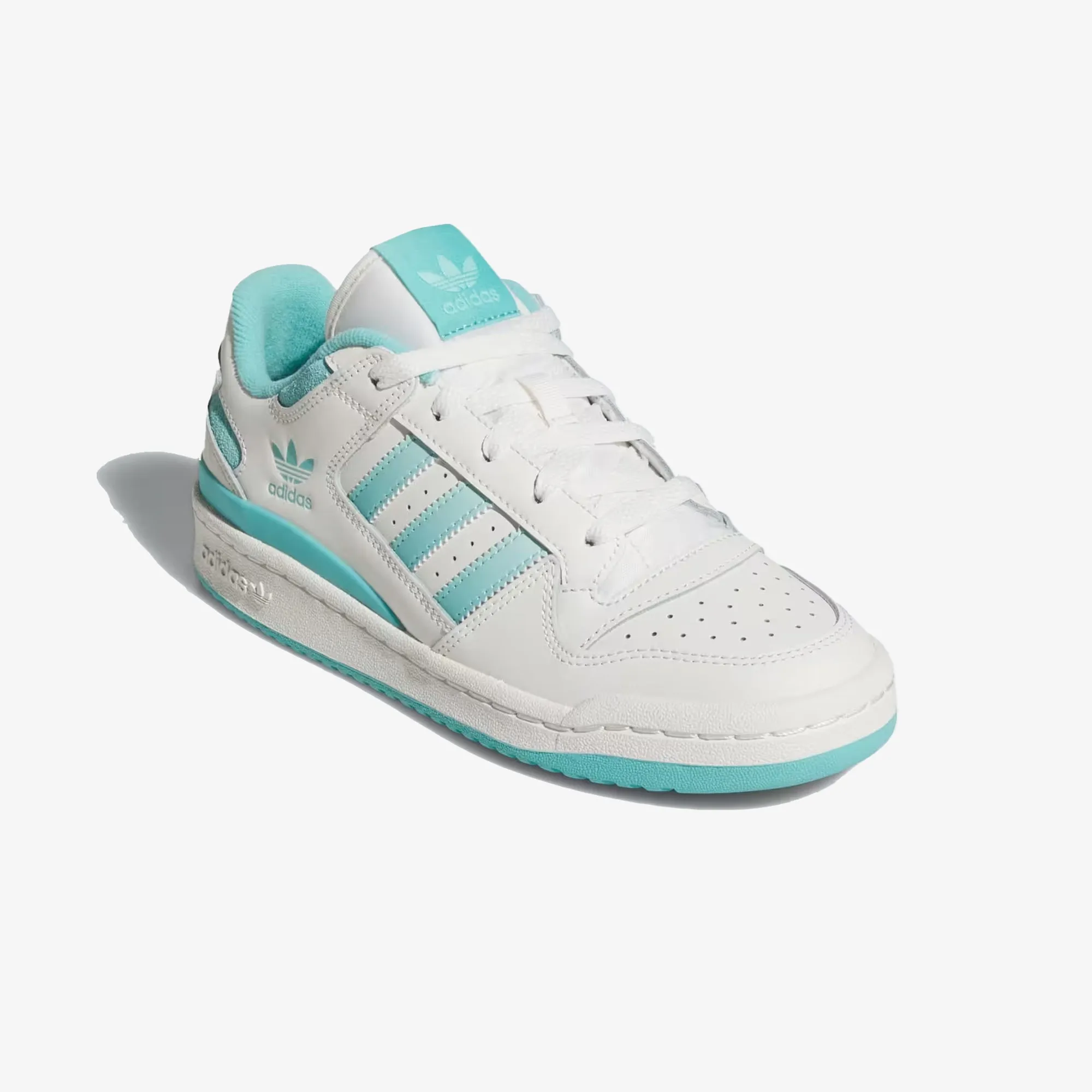 Travel Mood Easy Routine ADIDAS ORIGINALS | FORUM LOW CL { CLOUD WHITE/SEMI FLASH AQUA/EASY MINT