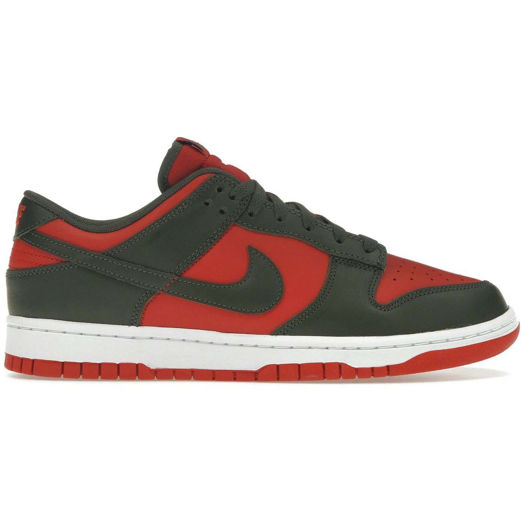 padded insole Nike Dunk Low Mystic Red Cargo Khaki