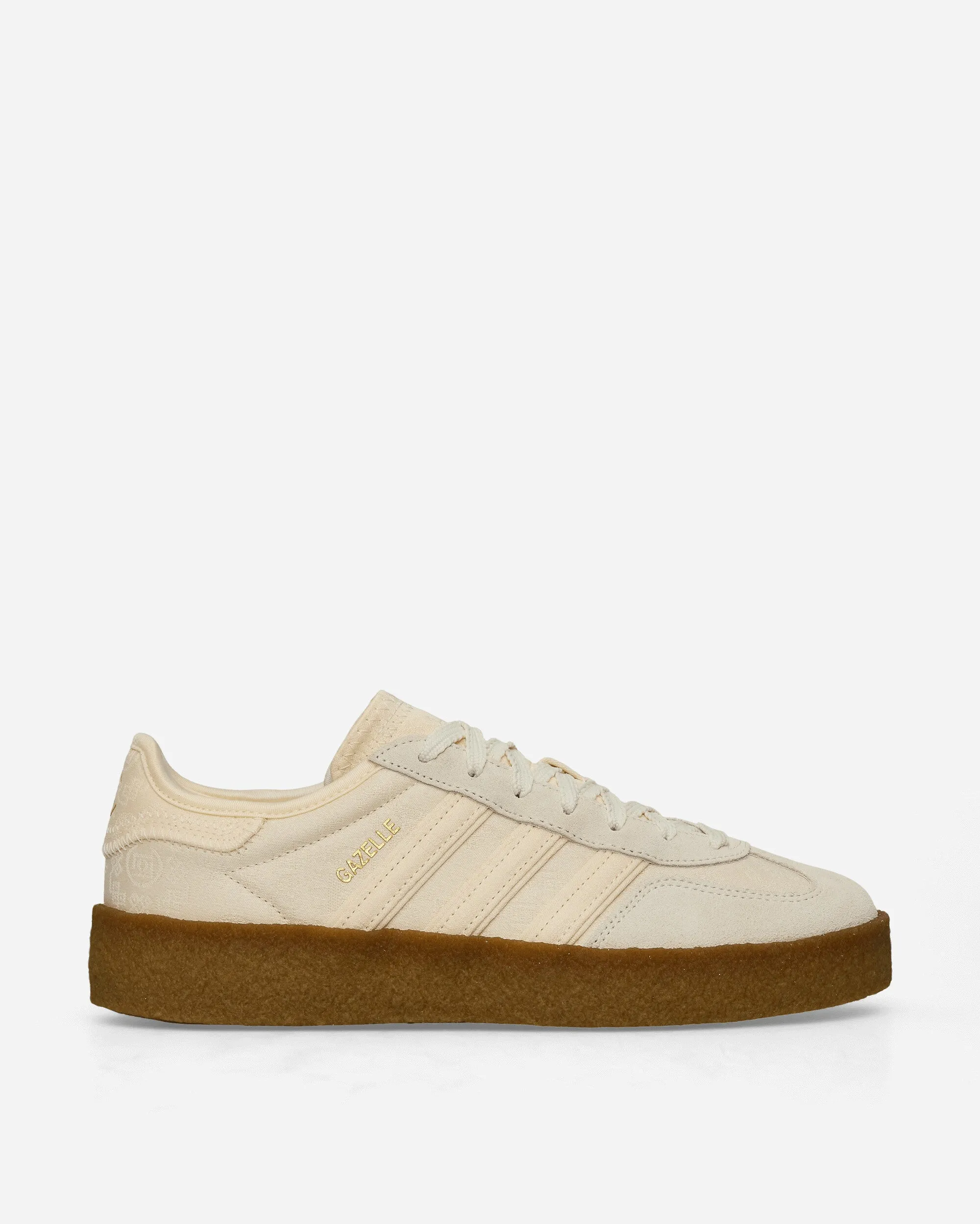 CLOT by Edison Chen Gazelle Sneakers Cream White / Core White Short Trip Palm Base