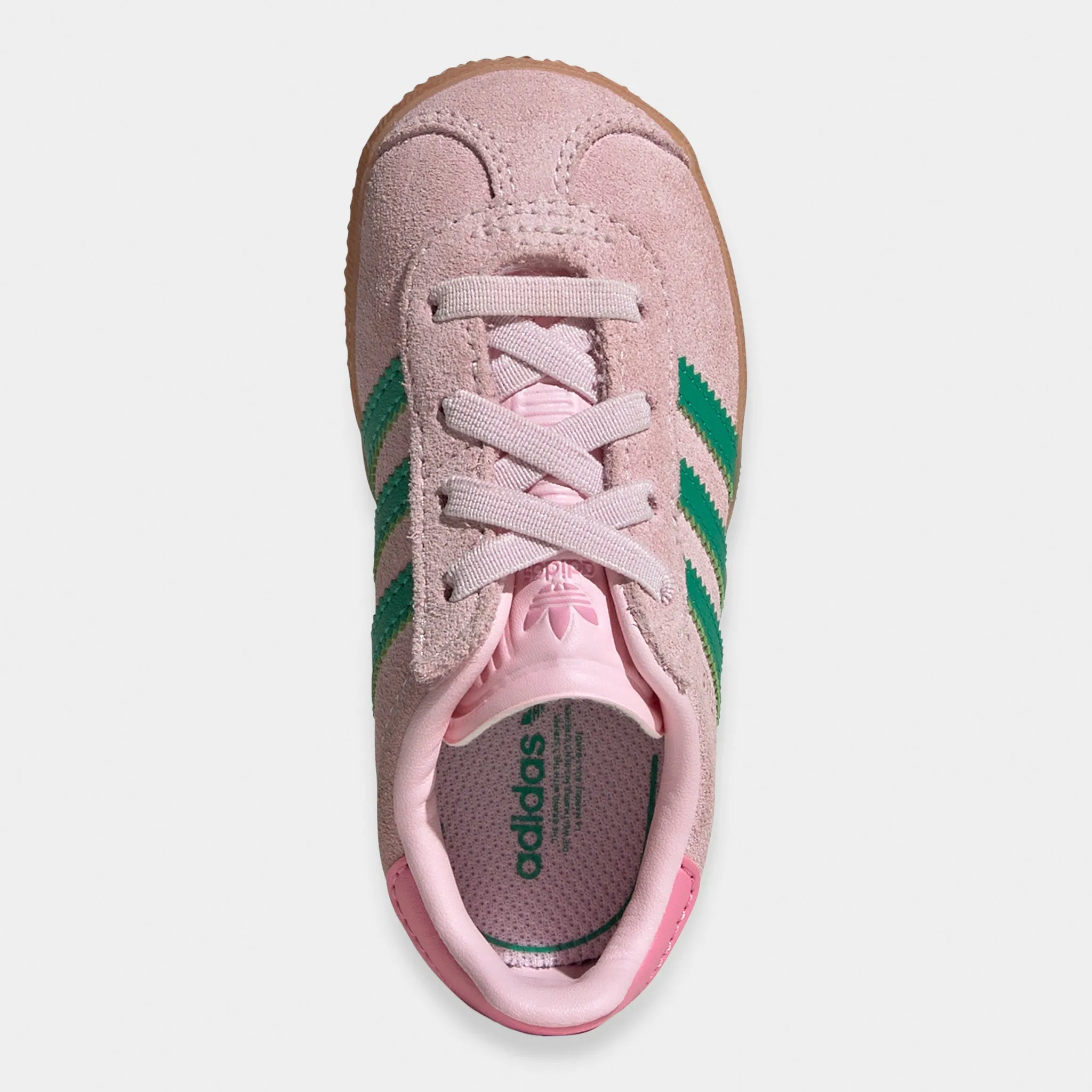 adidas Infants' Gazelle Pink / Green Quick Fit