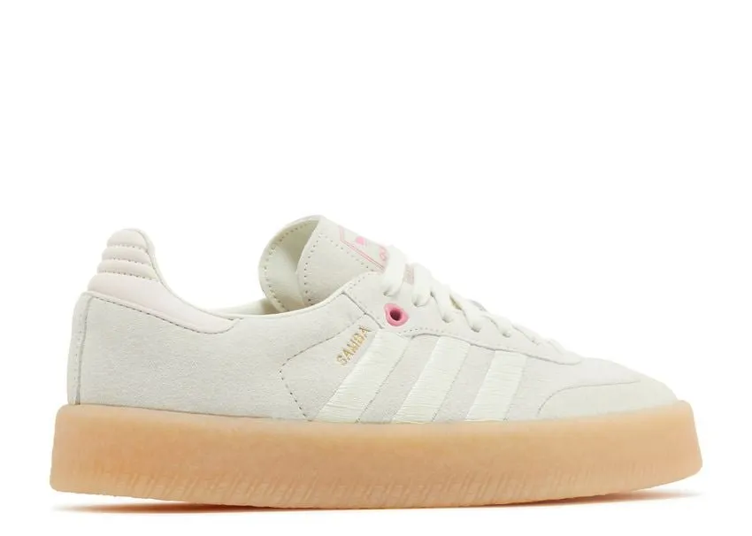 Adidas Sambae Ivory Pink Fusion Quick lace Gentle Motion