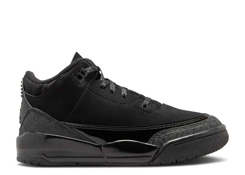 Fashion Accent Air Jordan 3 Retro Black Cat (PS)