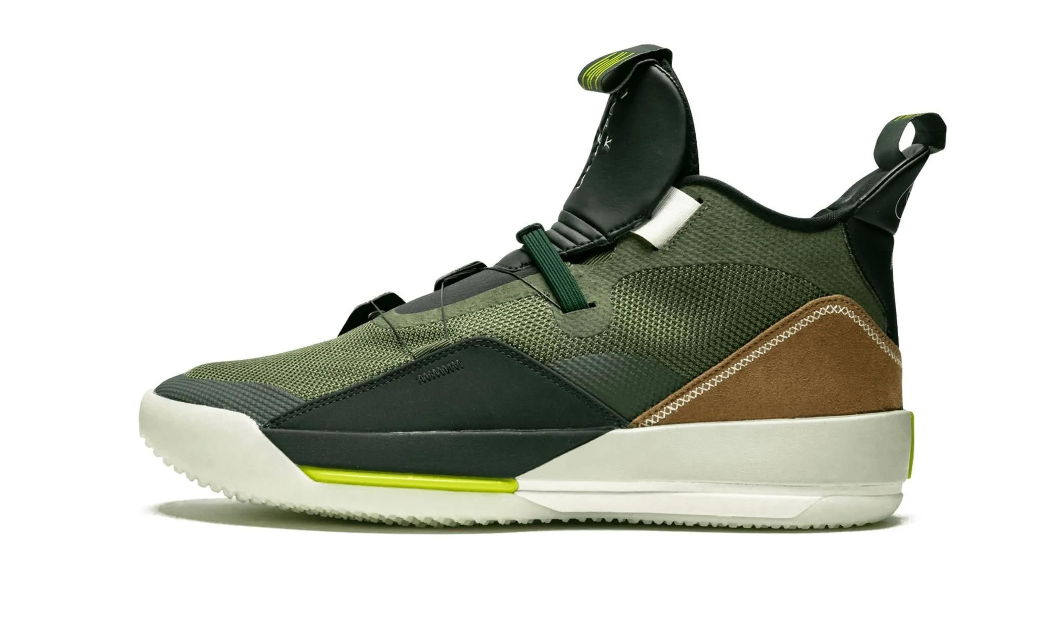 Soft Materials Relaxed Motion Travis Scott X Air Jordan 33 Nrg Army Olive