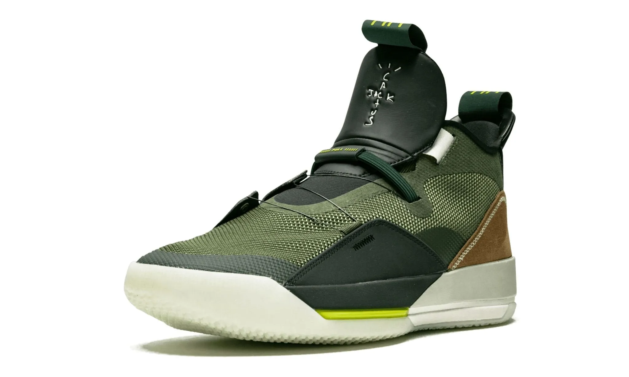 Print Fun Travis Scott X Air Jordan 33 Nrg Army Olive