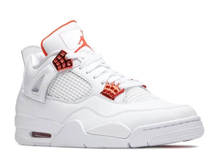 All-Purpose Use Versatile Comfort Air Jordan 4 Retro Metallic Orange