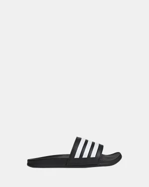 Adilette Comfort Black/White/Black Breath Layer