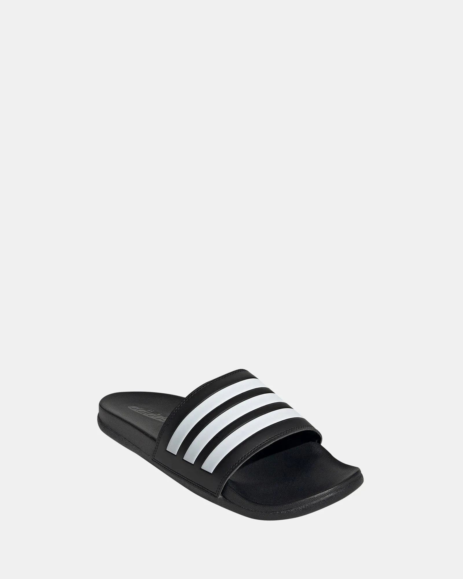 Adilette Comfort Black/White/Black Shape Hold