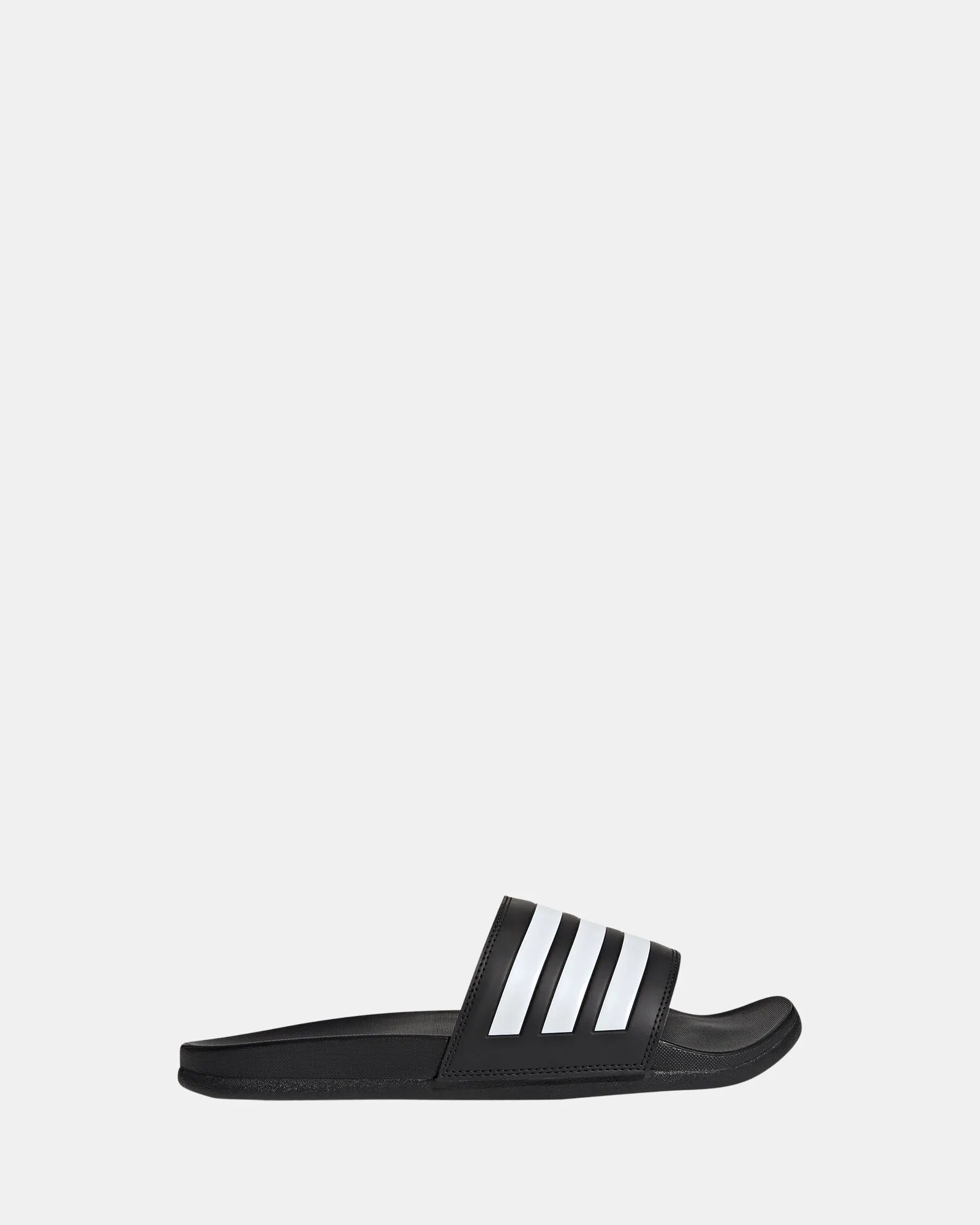 Adilette Comfort Black/White/Black Breath Layer