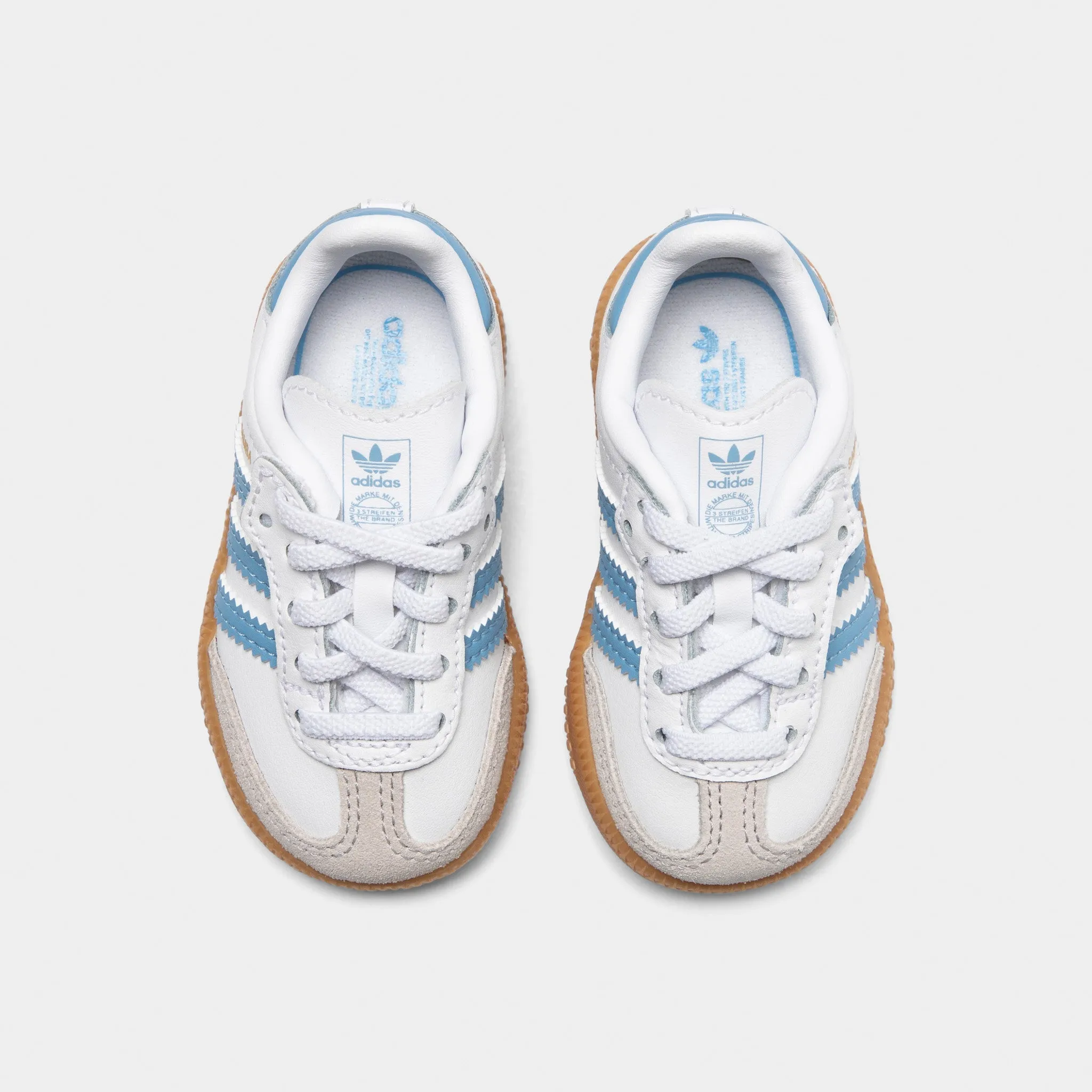 adidas Infants' Samba OG White / Ash Blue - Gum Shock Guard Outdoor