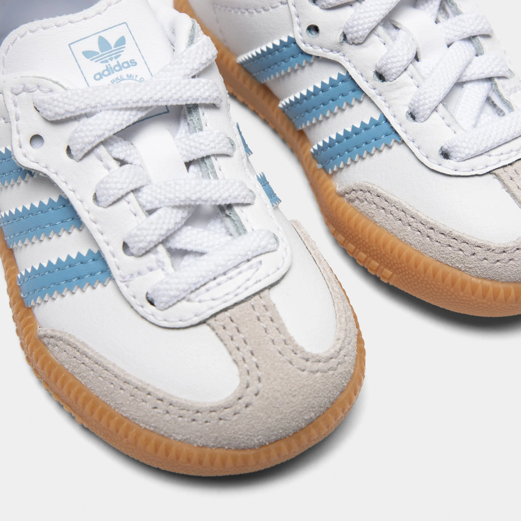 Heritage Line Denim Cool adidas Infants' Samba OG White / Ash Blue - Gum