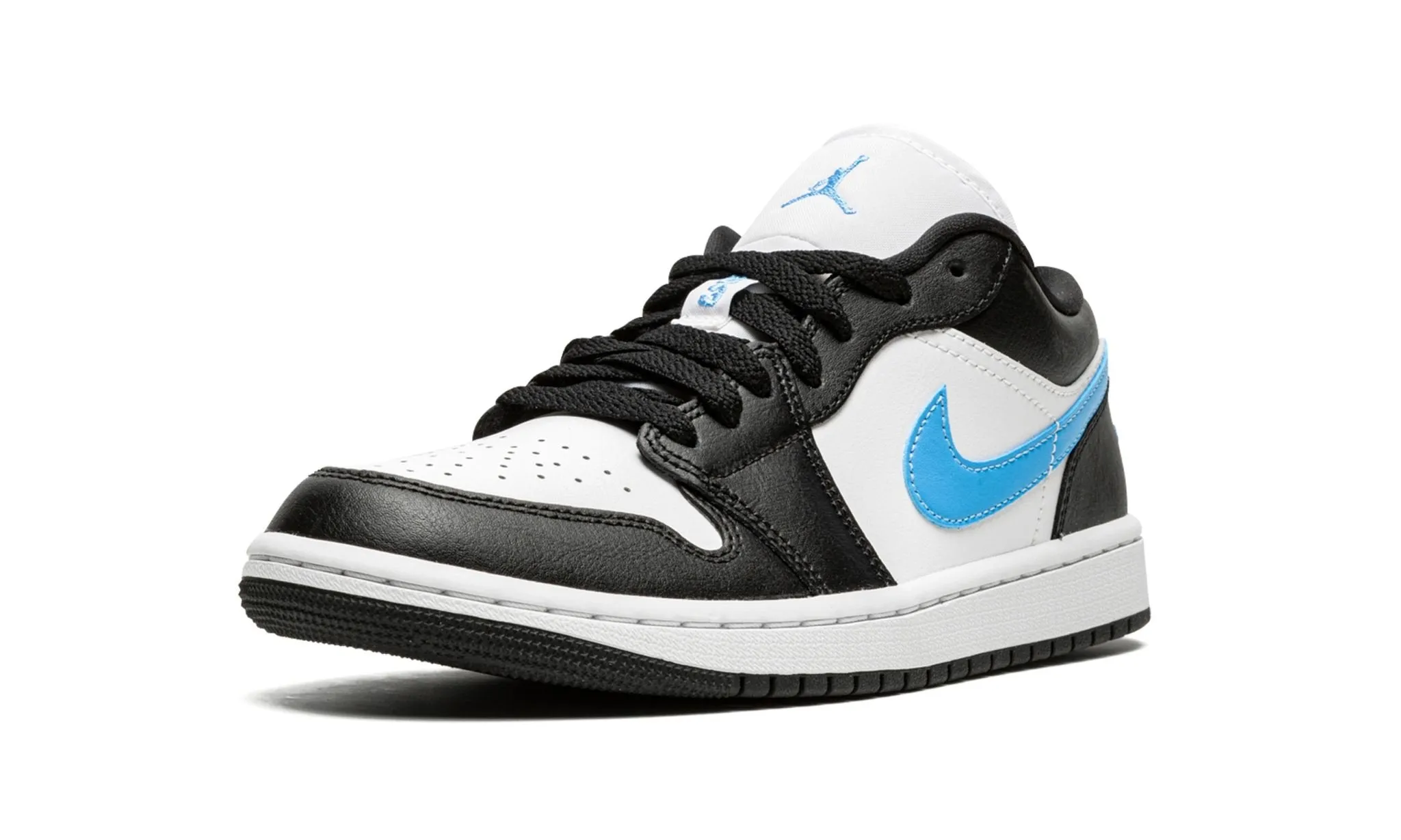 Wmns Air Jordan 1 low Black University Blue Action Fast Quick Pack