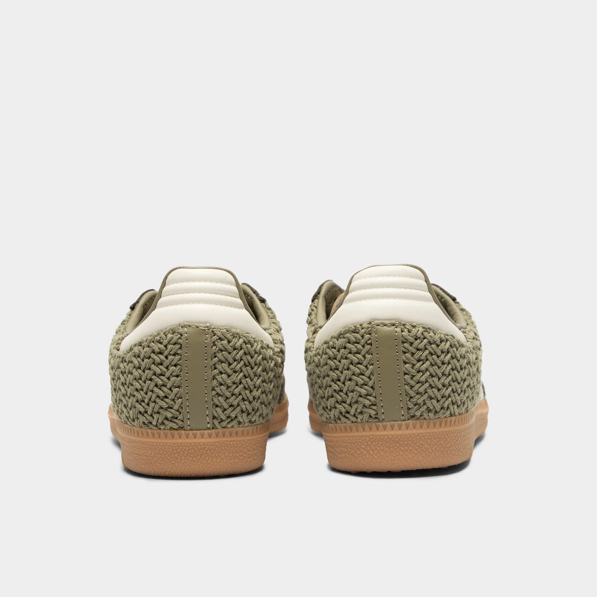 adidas Women's Samba OG Orbit Green / Cream White - Gum heel cup