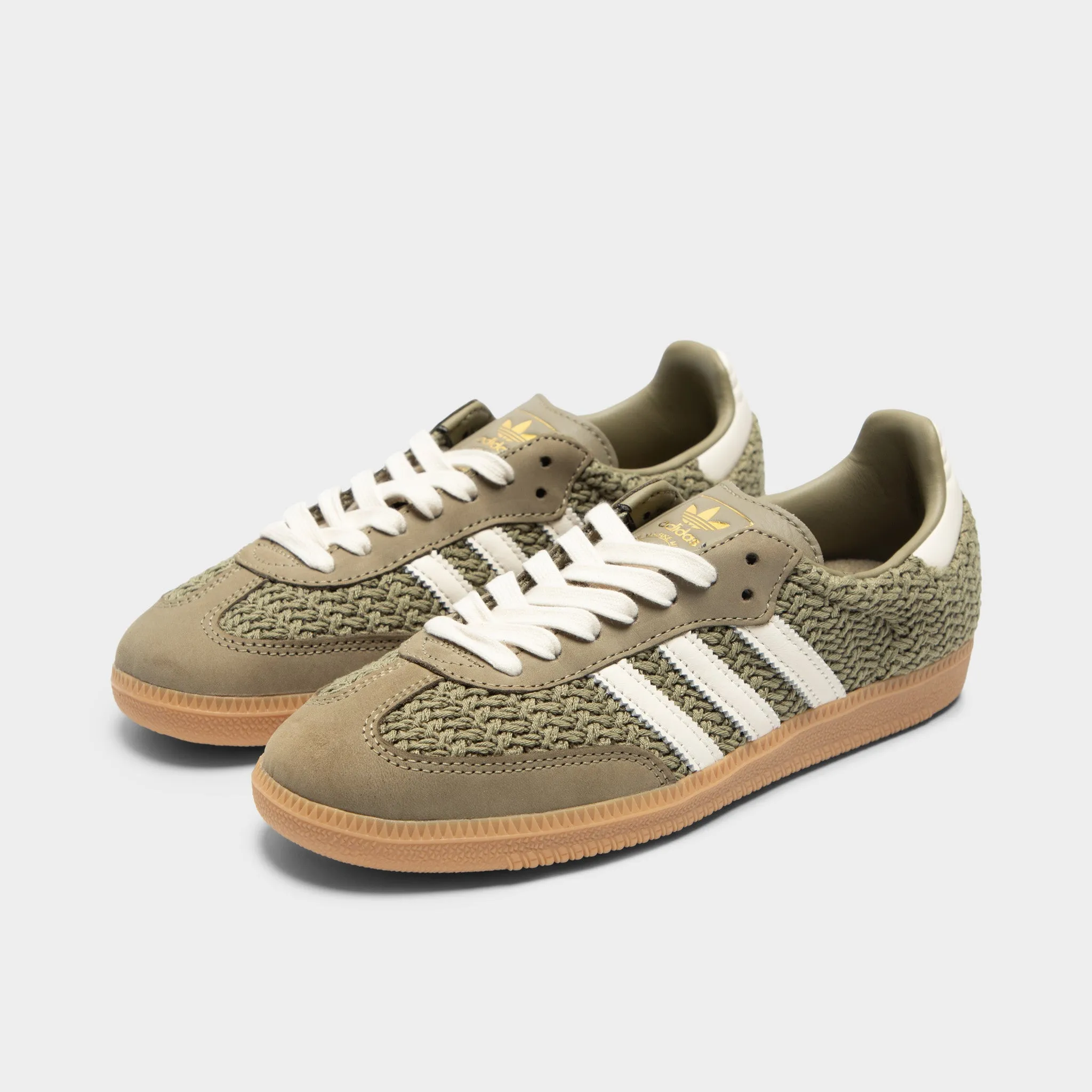 adidas Women's Samba OG Orbit Green / Cream White - Gum Air Boost Matte Edge