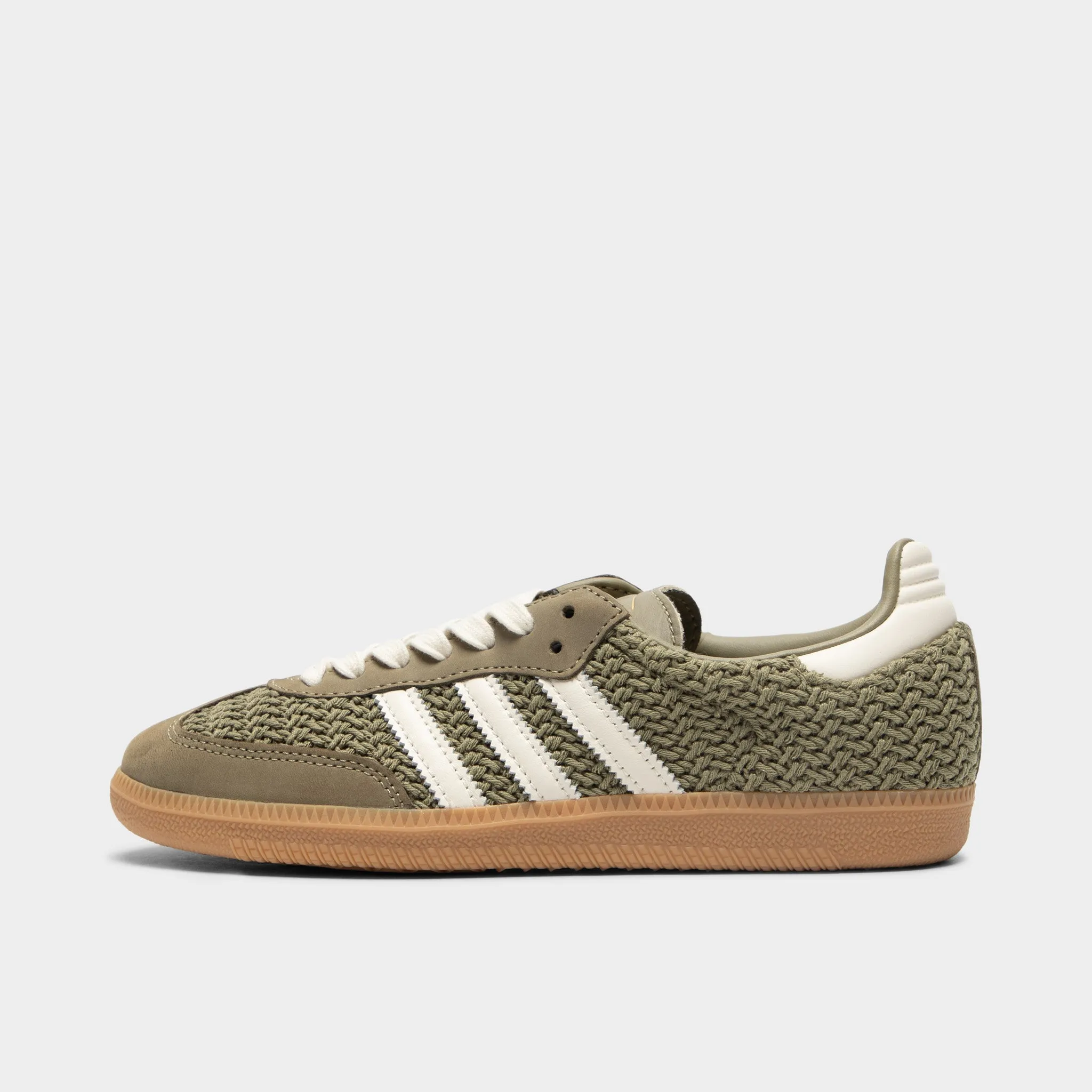 adidas Women's Samba OG Orbit Green / Cream White - Gum Cold Safe Strong Stitching