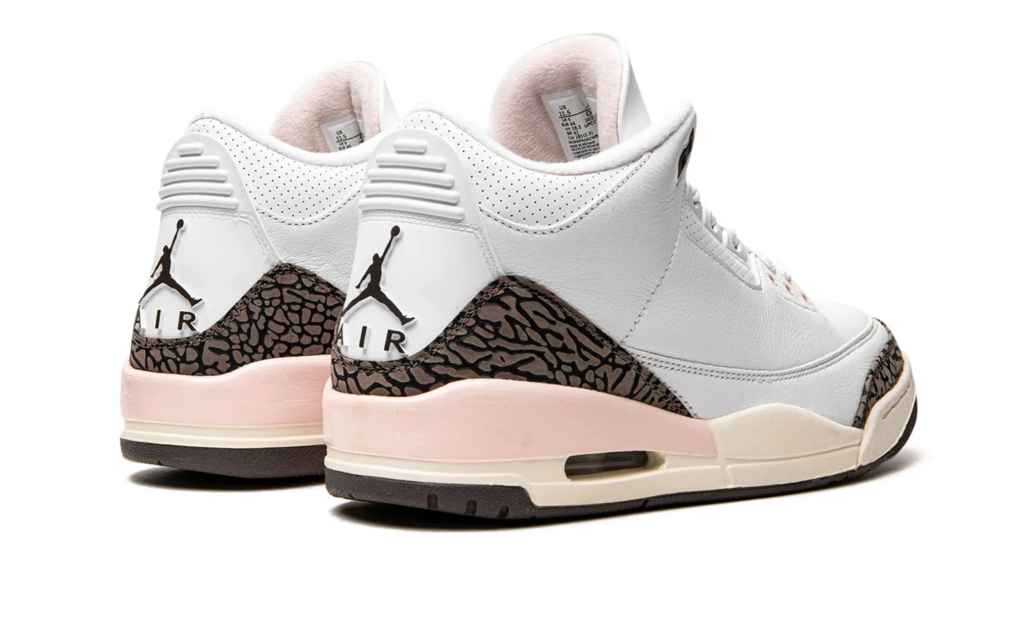 Slim Profile Lace Up Wmns Air Jordan 3 Retro Dark Mocha