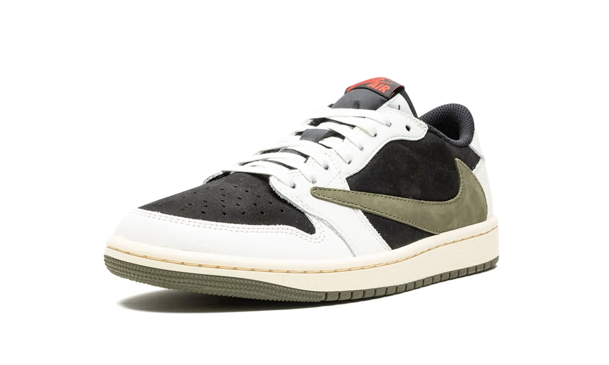 Wmns Air Jordan 1 low x Travis Scott Olive Snow Grip Heat Mode
