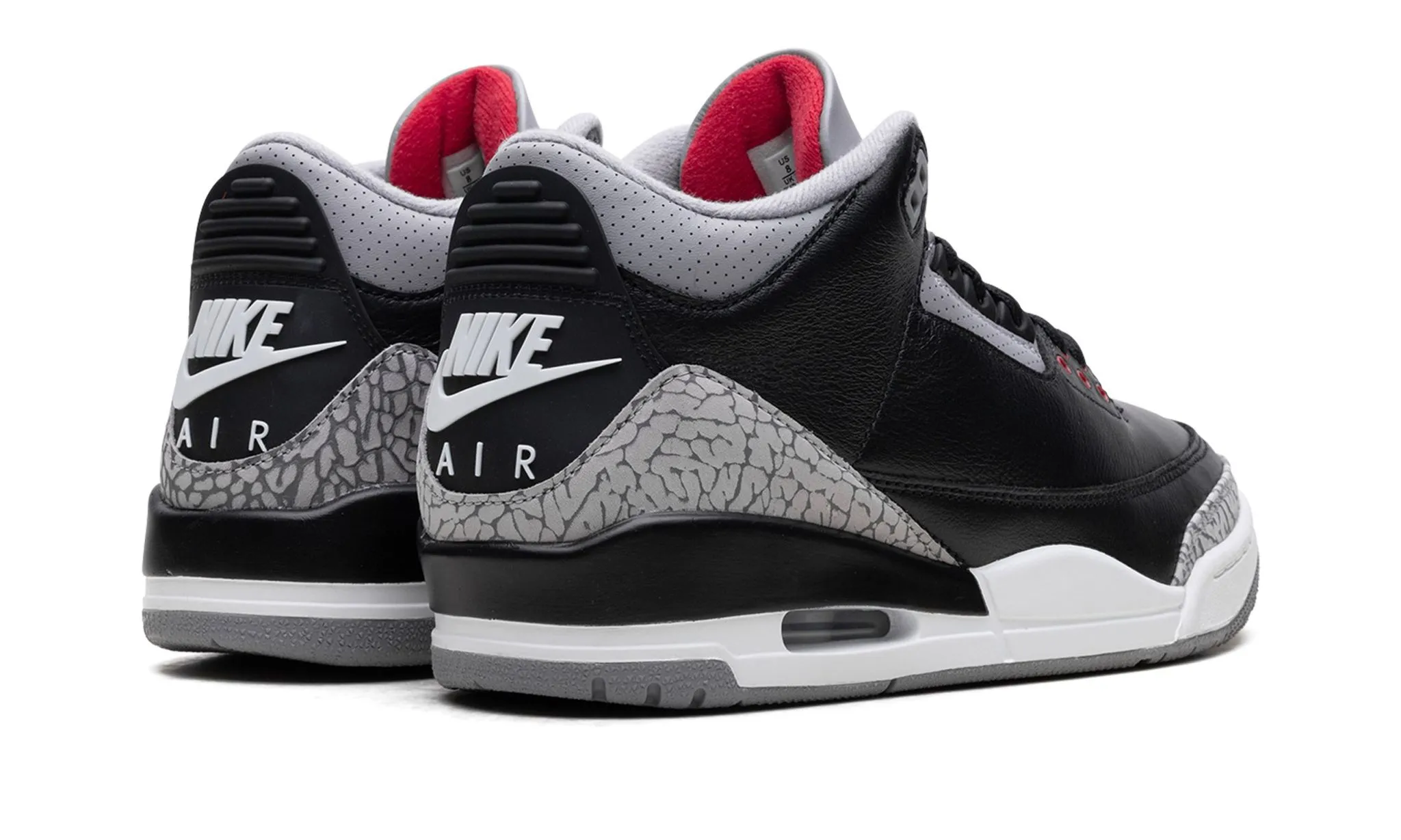 Air Jordan 3 Retro OG 'Black Cement' 2024 Classic Look Step Light