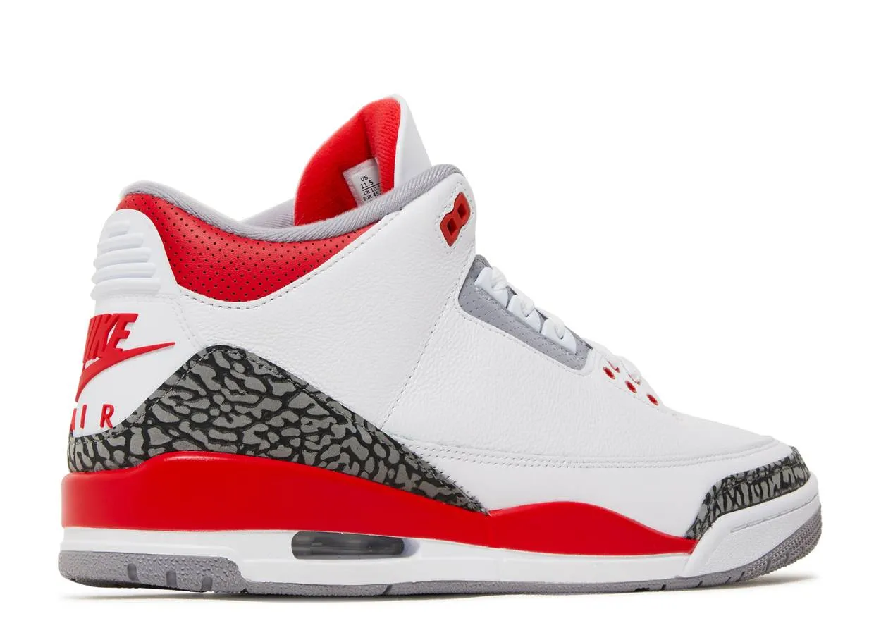 Wearable Style Flex Hike Air Jordan 3 Retro Fire Red