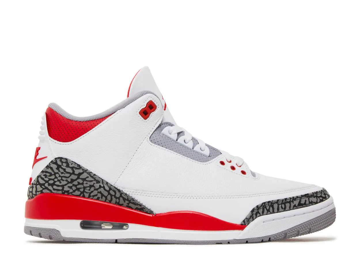 Air Jordan 3 Retro Fire Red Neat Lines