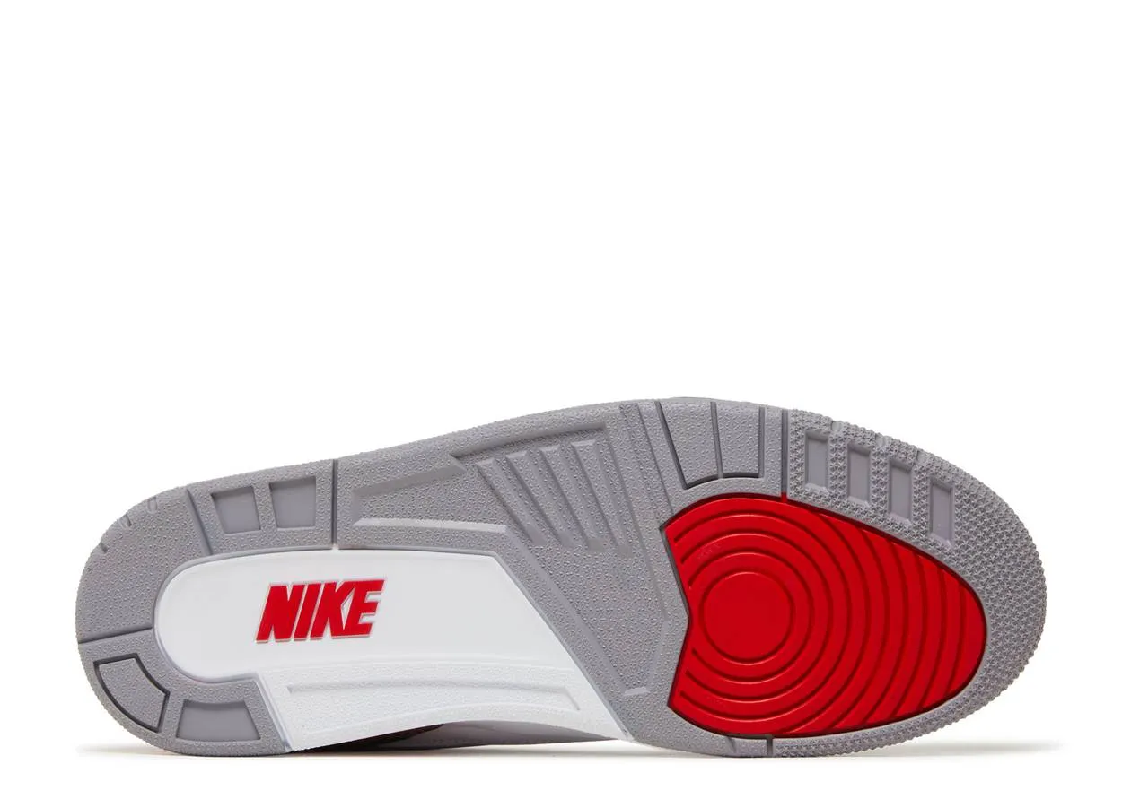 Canvas Material Air Jordan 3 Retro Fire Red