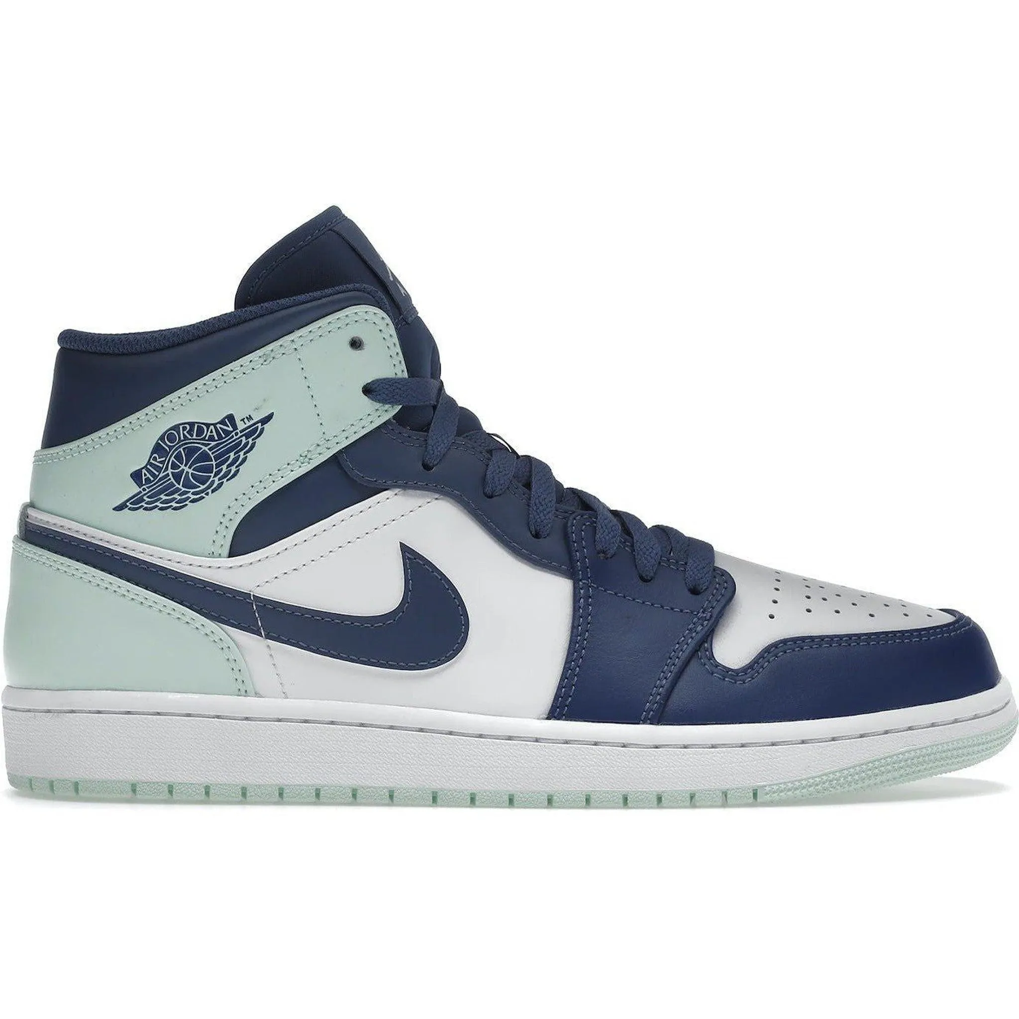 Jordan 1 Mid Mystic Navy Mint Foam Compact Build