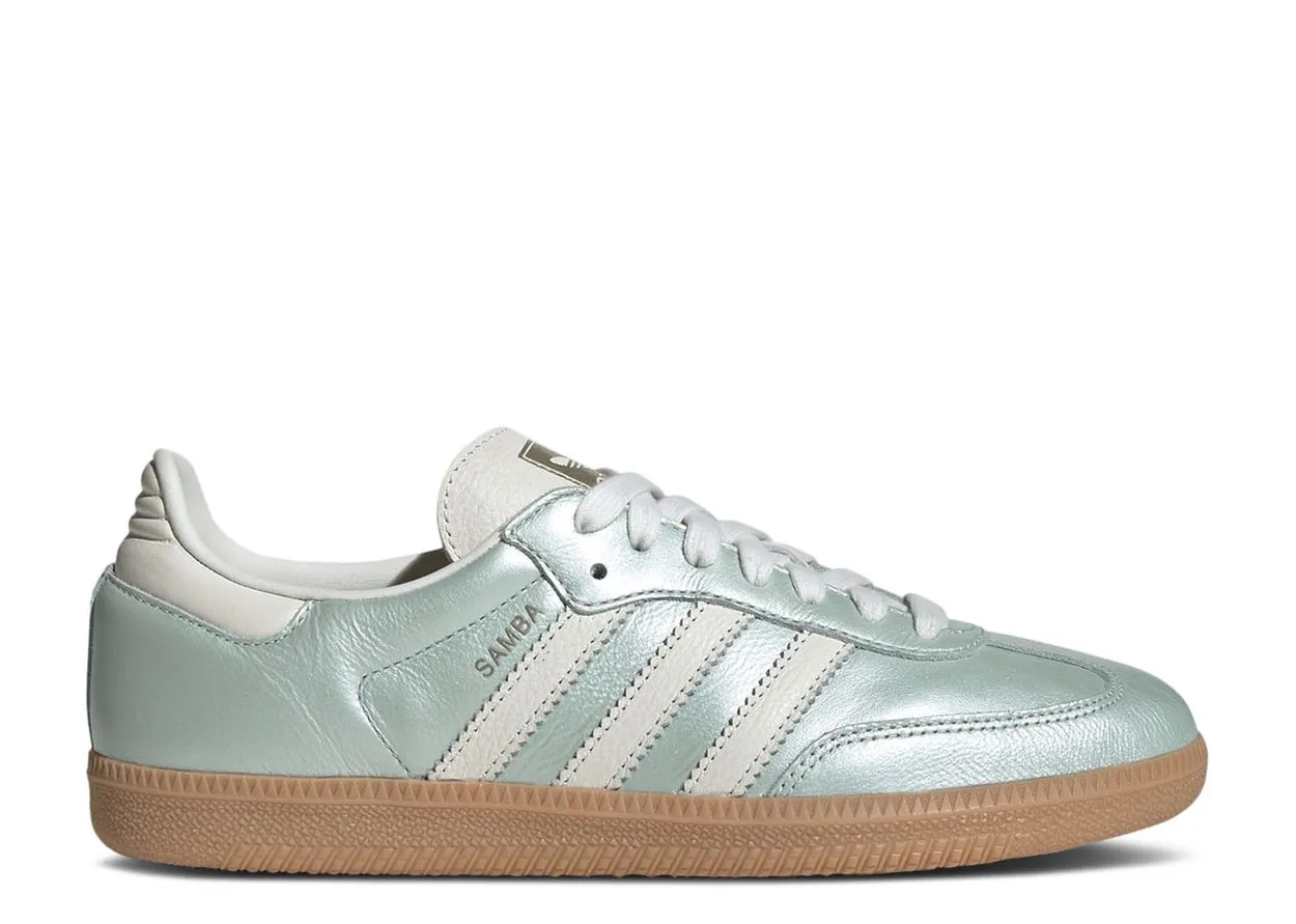 Adidas Samba OG Linen Green Metallic Snow Jog