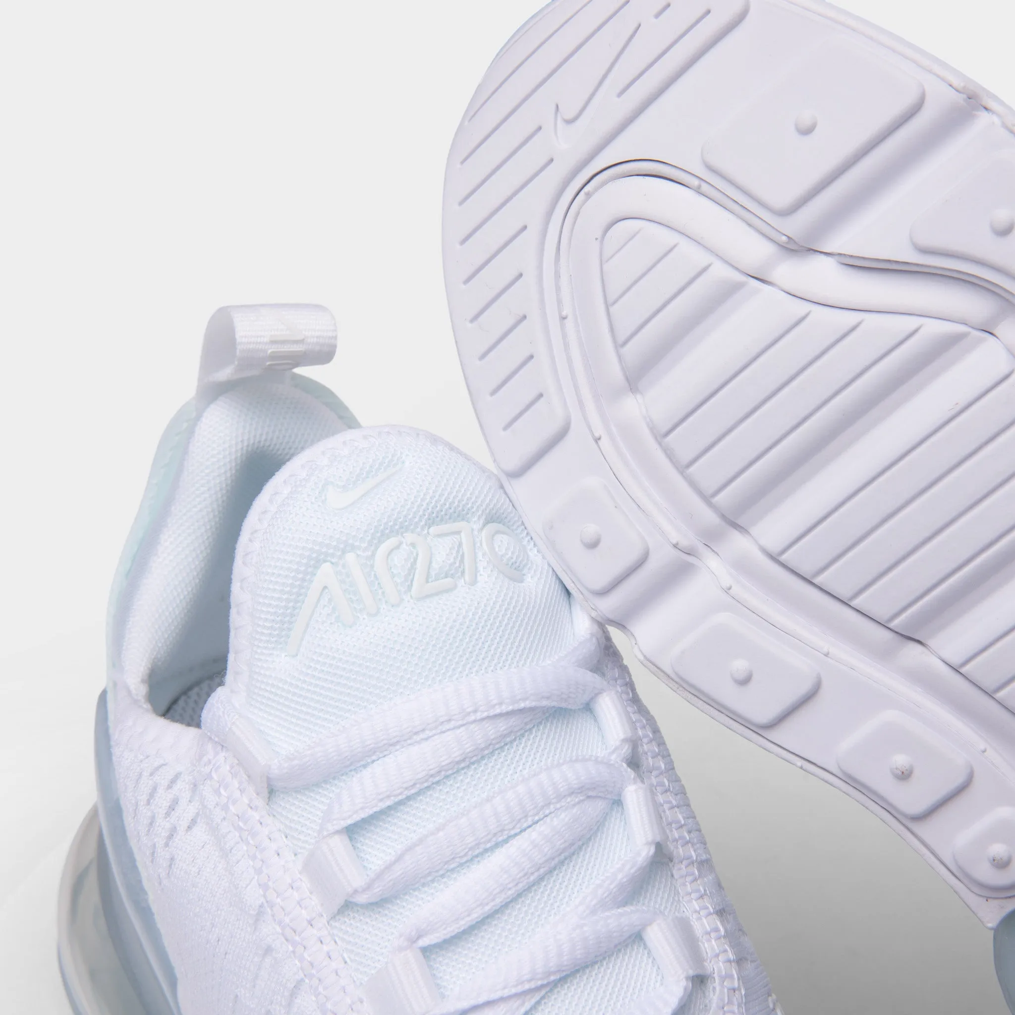 Eco Materials Antibacterial Nike Air Max 270 GS White / White - Metallic Silver