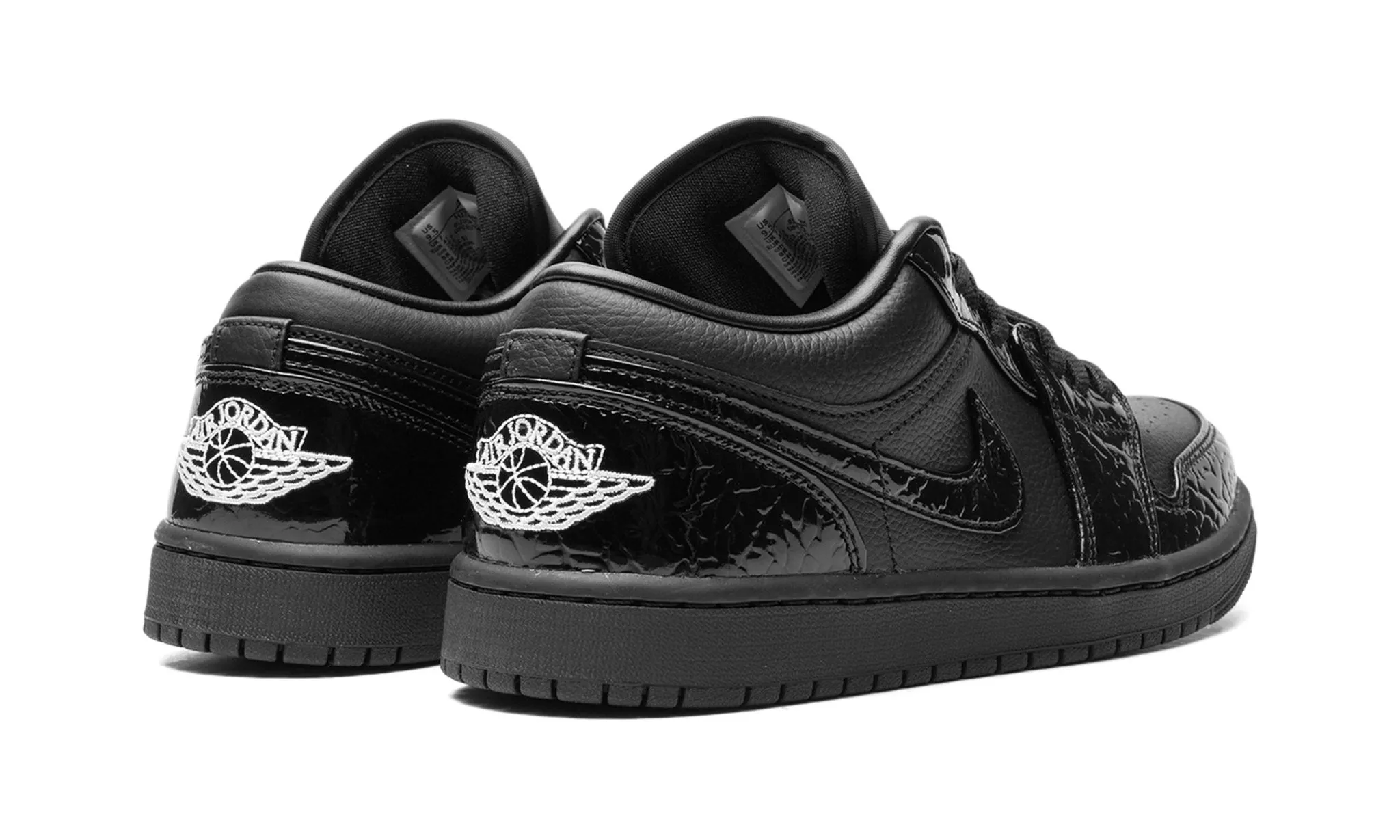 Wmns Air Jordan 1 Low SE 'Black Croc' Denim Cool