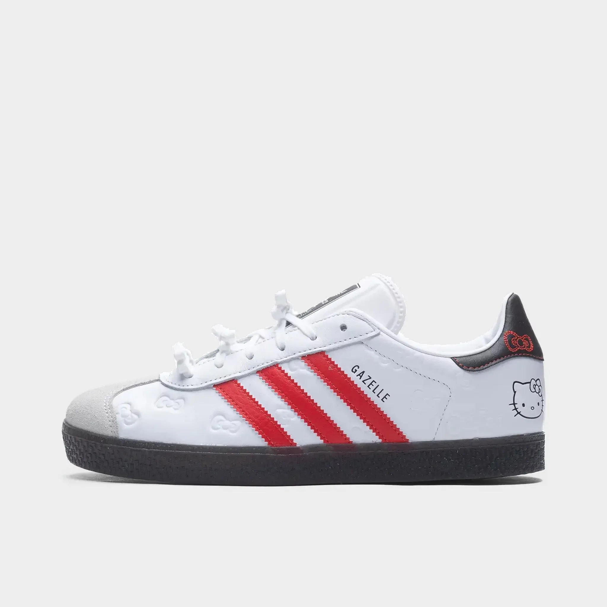adidas x Hello Kitty Juniors' Gazelle White / Red Ankle wrap