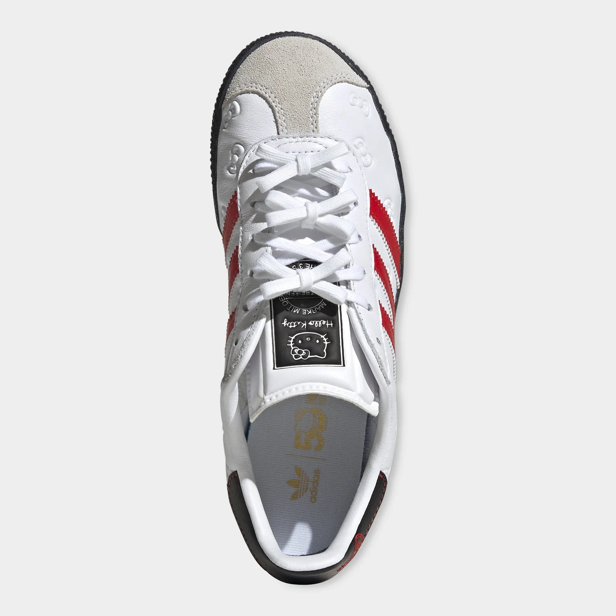 adidas x Hello Kitty Juniors' Gazelle White / Red Flexible Fit