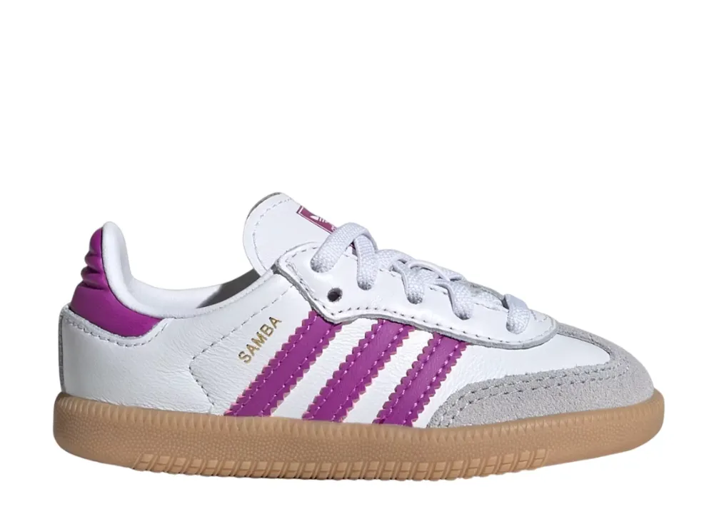 Adidas Samba OG Cloud White Purple Burst Gum (TD) Mobile Life Cloud Step