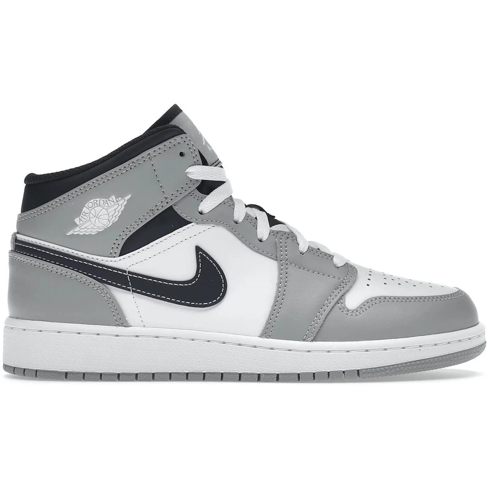 Jordan 1 Mid Light Smoke Grey (GS) Anti   Static Chill Feet