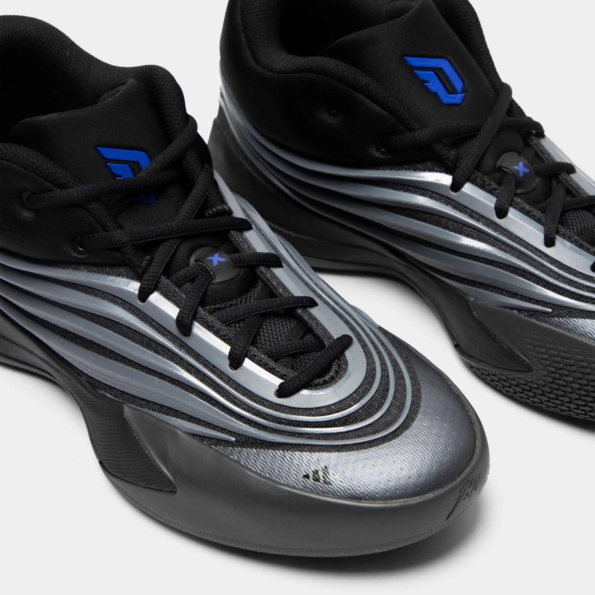 adidas Dame X Black / Iron Mountain - Lucky Blue Rock Guard Functional