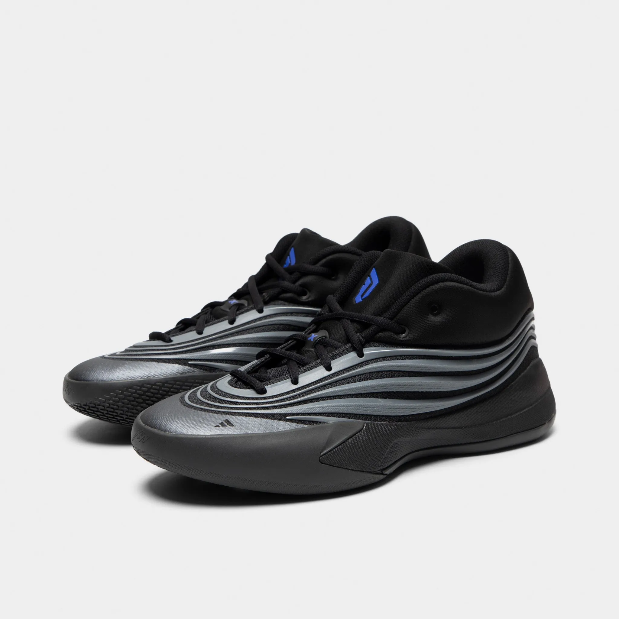 Rain Step adidas Dame X Black / Iron Mountain - Lucky Blue