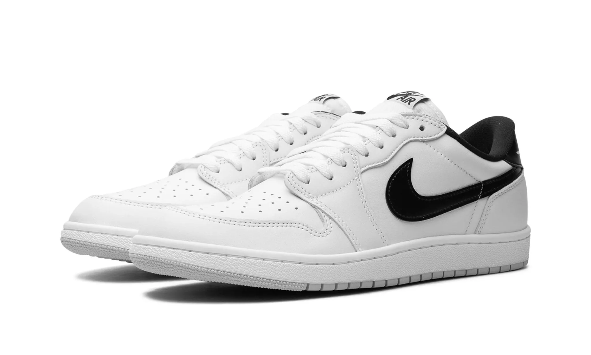 Air Jordan 1 Retro Low '85 OG 'Metallic Black' White Clean Star Shine