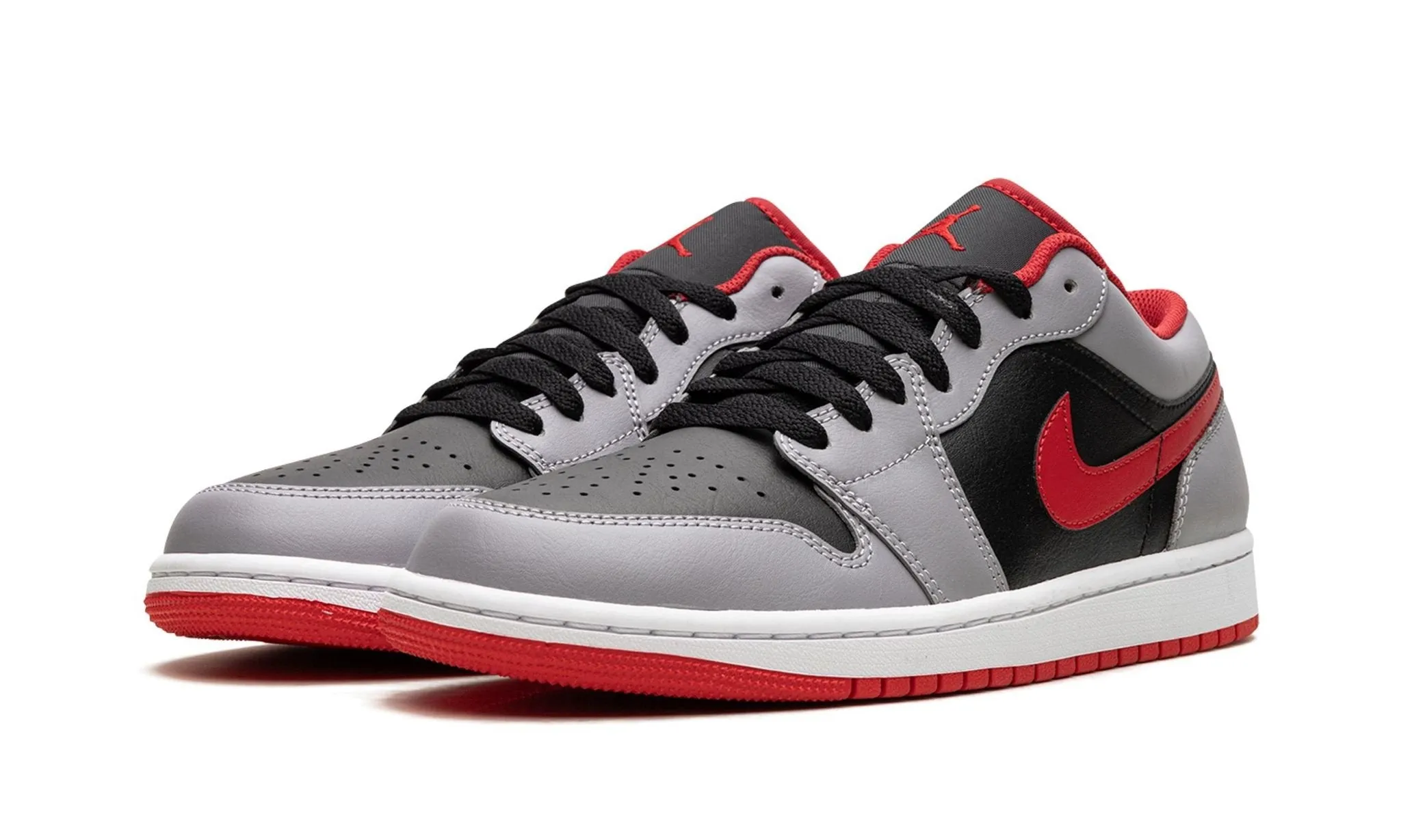 Air Jordan 1 Low 'Cement Fire Red' Knitted Warm Step Light