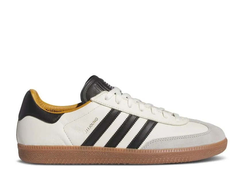 Gold Shine Adidas Samba OG JJJJound White