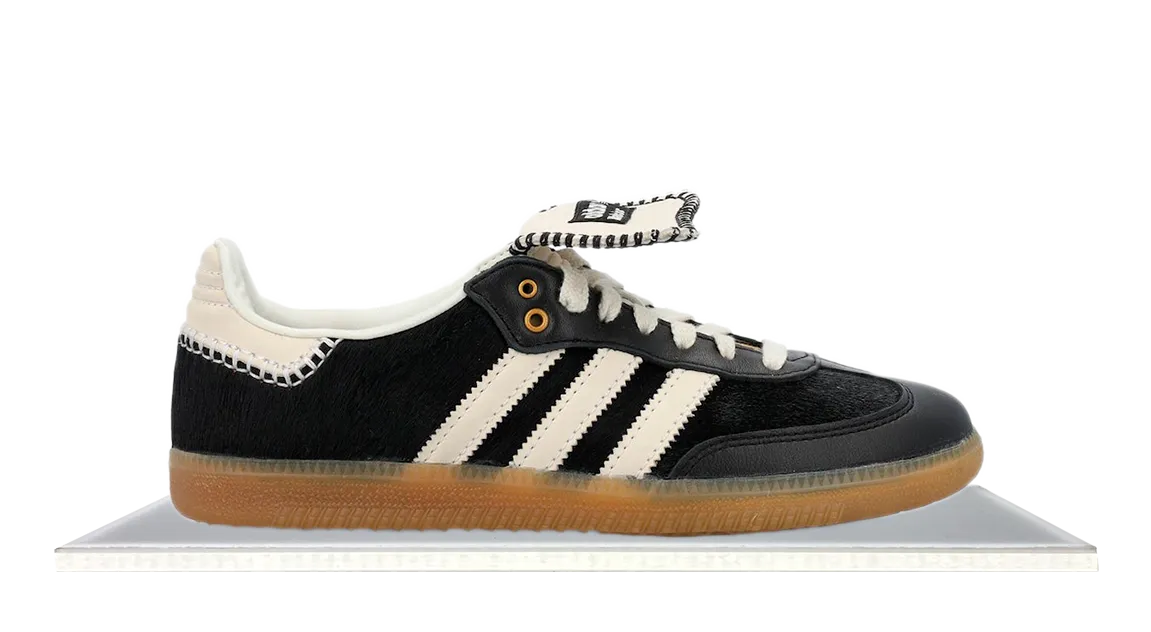Adidas Samba Nylon Wales Bonner Core Black High Top Design Dry Wear