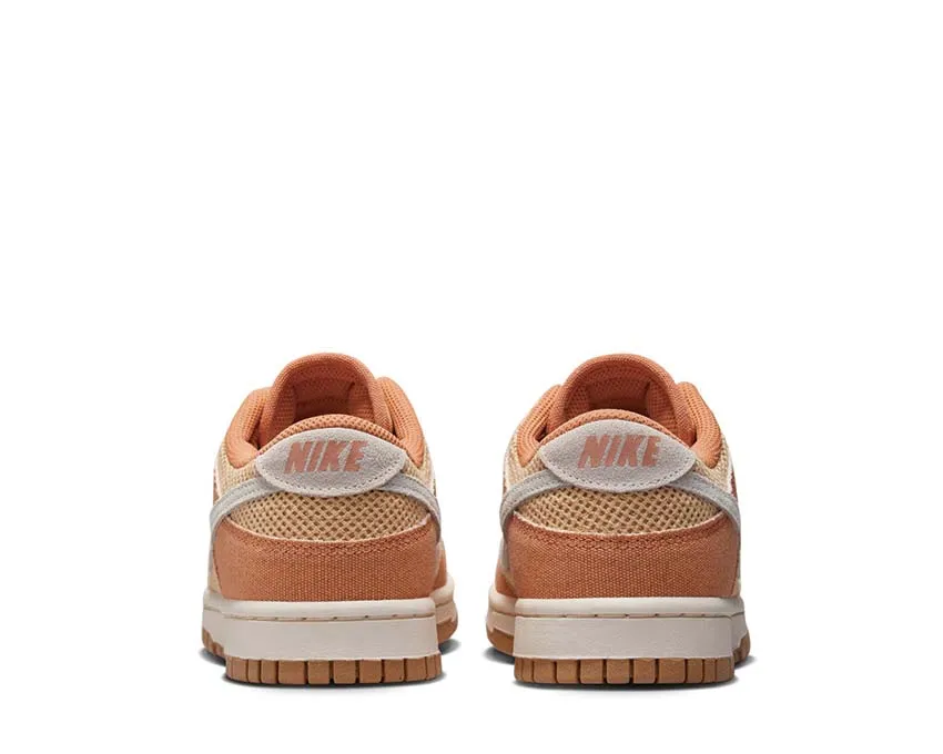 Canvas Upper Office Fit Nike Dunk Low SE W "Amber Brown"